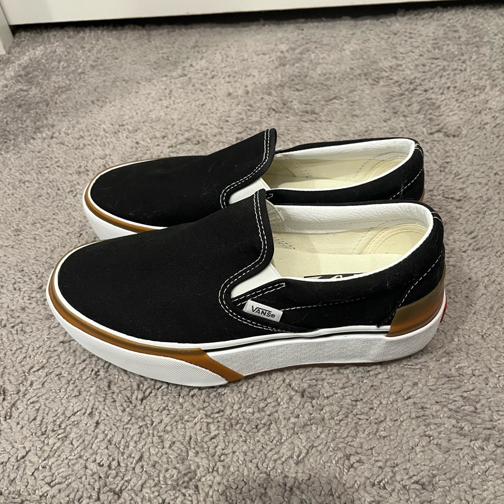 Vans Slip On Stacked Shoe black/white/gum